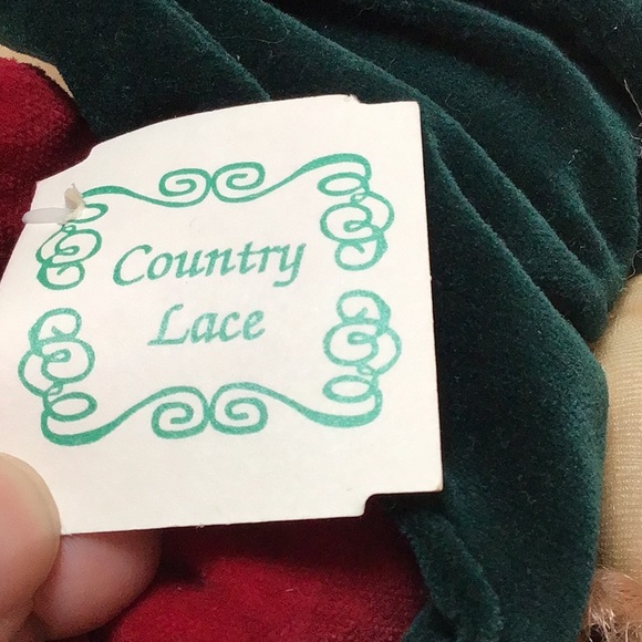 Vintage Soft Sculpture Velvet Knit Stocking Faux Fur Bendable Legs Girl … - Picture 11 of 12